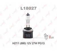 ЛАМПА АВТО H27W/1 12V-27W  L18027 PGJ13                                                             