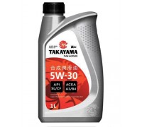 МАСЛО МОТОРНОЕ TAKAYAMA 5W30 SL/CF (СИНТ, 1 Л) 605529                                               