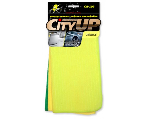 САЛФЕТКА ИЗ МИКРОФИБРЫ CITY UP 30*30 (3 ШТ.)                                                        