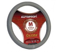 ОПЛЕТКА НА РУЛЬ M AUTOPROFI LUXURY НАТУРАЛЬНАЯ КОЖА, ЧЕРНЫЙ (С ПЛЕТЕНИЕМ)                         