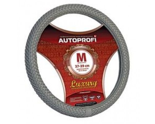 ОПЛЕТКА НА РУЛЬ M AUTOPROFI LUXURY НАТУРАЛЬНАЯ КОЖА, ЧЕРНЫЙ (С ПЛЕТЕНИЕМ)                         