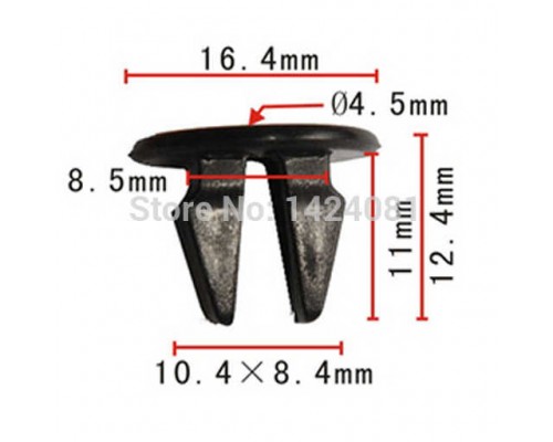 КЛИПСА 86848-22000 HYUNDAI ACCENT КРЕПЛ. БРЫЗГОВИКА                                                 
