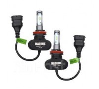 ЛАМПЫ СВЕТОДИОДНЫЕ H11 55W 6000K 4000LM LED MASUMA 2ШТ.                                             