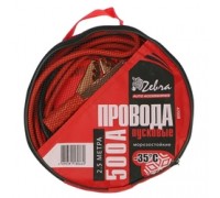 ПРОВОДА ДЛЯ ПРИКУРИВАНИЯ 500А ZEBRA 2.5М 03118                                                      