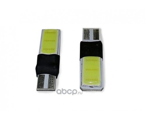 ЛАМПА ПОДСВЕТКИ СВЕТОДИОДНАЯ T10 12V AVS COB (3W PSB, W2.1Х9.5D., БЕЛЫЙ, C027) (2 ШТ.)            