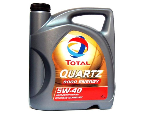МАСЛО МОТОРНОЕ TOTAL QUARTZ 9000 5W-40 SN/SM/CF A3/B4 СИНТЕТИЧЕСКОЕ 4 Л                             
