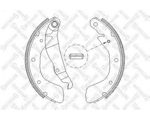 КОЛОДКИ БАРАБАННЫЕ 409100SX DAEWOO NEXIA LANOS ESPERO LACETTI                                       