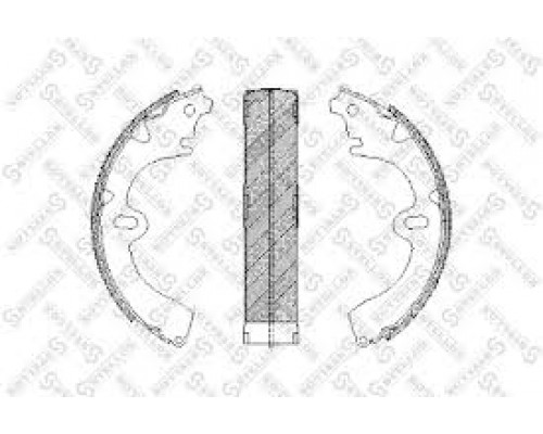 КОЛОДКИ БАРАБАННЫЕ 000038-SX NISSAN ALMERA N16/CLASSIC B10. SUNNY B15                               
