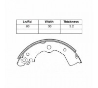 КОЛОДКИ БАРАБАННЫЕ ABS0205 MAZDA . NISSAN                                                           