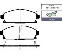 КОЛОДКИ ТОРМОЗНЫЕ 2342001 ПЕРЕД. NISSAN: PATHFINDER 97-04, X-TRAIL 01-                              
