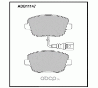 КОЛОДКИ ТОРМОЗНЫЕ ADB11147 ПЕРЕД. SKODA FABIA 06- Fr                                                