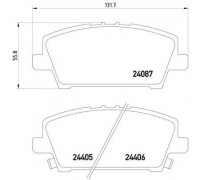 КОЛОДКИ ТОРМОЗНЫЕ  (ПЕРЕД.) HONDA CIVIC 06-  5611440                                                