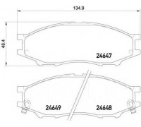 КОЛОДКИ ТОРМОЗНЫЕ 2464701 ПЕРЕД. NISSAN SUNNY. BLUEBIRD                                             