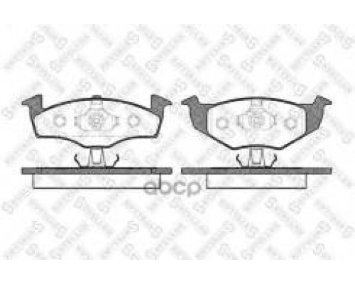 КОЛОДКИ ТОРМОЗНЫЕ 644021BSX ПЕРЕД. SKODA FABIA,OCTAVIA 96- (С Д/ИЗНОСА)                             