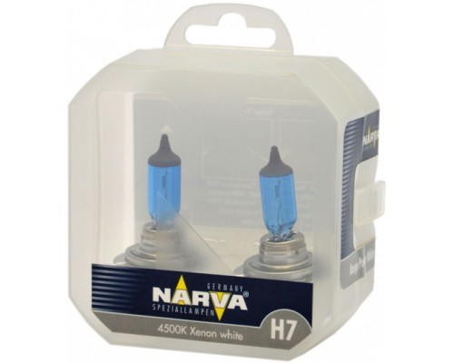 ЛАМПА ГАЛОГЕННАЯ H7 12V 55W NARVA (RANGE POWER WHITE, ЯРКИЙ БЕЛЫЙ, БОКС) (2 ШТ.)                  