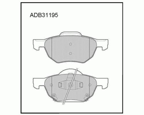 КОЛОДКИ ТОРМОЗНЫЕ ADB31195 HONDA ACCORD                                                             