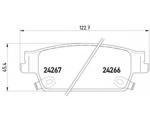 КОЛОДКИ ТОРМОЗНЫЕ 2426601 ЗАДН. CADILLAC                                                            