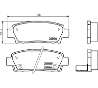 КОЛОДКИ ТОРМОЗНЫЕ PF1323 ЗАДН. TOYOTA MARK II GX90                                                  