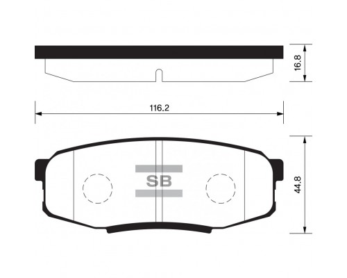 КОЛОДКИ ТОРМОЗНЫЕ SP1382 ЗАДН. TOYOTA HI-LUX 2.7-3.4 02-, LAND CRUISER                              