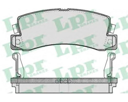 КОЛОДКИ ТОРМОЗНЫЕ 05P514 ЗАДН. TOYOTA AVENSIS -03. LEXUS RX300 -03                                  