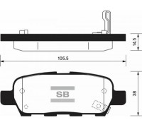 КОЛОДКИ ТОРМОЗНЫЕ SP1184 ЗАДН. NISSAN X-TRAIL T-30. PRIMERA P-12, QASHQAI                           