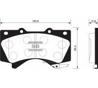 КОЛОДКИ ТОРМОЗНЫЕ SP1381 TOYOTA LAND CRUISER 200 07-                                                