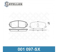 КОЛОДКИ ТОРМОЗНЫЕ 001097SX ПЕРЕД. SUZUKI GRAND VITARA 05-                                           