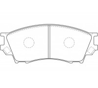 КОЛОДКИ ТОРМОЗНЫЕ C13055JC ПЕРЕД. MAZDA XEDOS 9                                                     