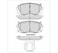 КОЛОДКИ ТОРМОЗНЫЕ HP1040 ПЕРЕД. HYUNDAI TUCSON 08- / IX35 09- / KIA CLA                             