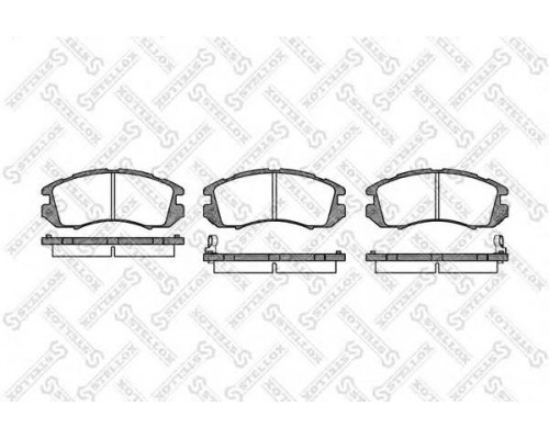КОЛОДКИ ТОРМОЗНЫЕ 202012SX SUBARU                                                                   