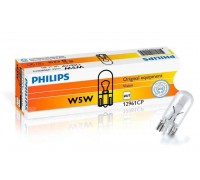 ЛАМПА ПОДСВЕТКИ W5W 12V 5W PHILIPS (БЕЗ ЦОКОЛЯ)                                                   