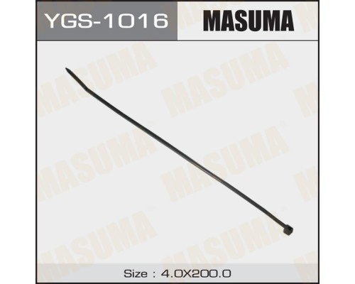 ХОМУТ НЕЙЛОНОВЫЙ MASUMA 4 Х 200 ММ ЧЕРНЫЙ                                                           