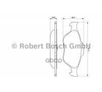КОЛОДКИ ТОРМОЗНЫЕ 0986424558 FORD FUSION 02-,FIESTA 95-01-                                          
