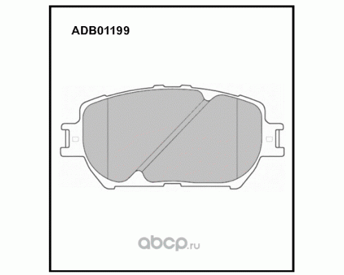 КОЛОДКИ ТОРМОЗНЫЕ ADB01199 TOYOTA CAMRY01-, LEXUS ES300,AVENSIS                                     
