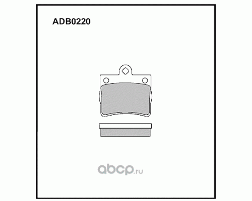 КОЛОДКИ ТОРМОЗНЫЕ ADB0220 MERCEDES C-CLASS I (W202)                                                 