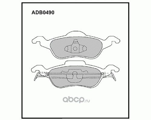 КОЛОДКИ ТОРМОЗНЫЕ ADB0490 FORD FOCUS 98-                                                            
