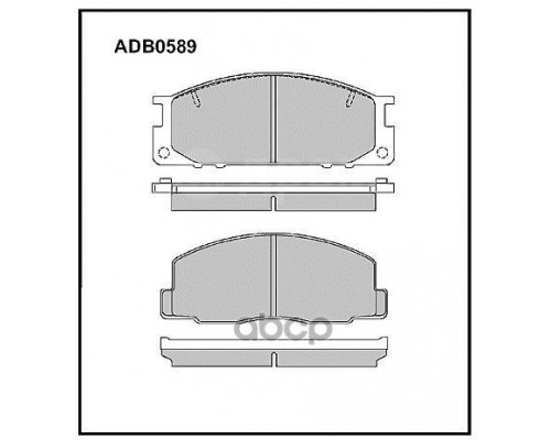 КОЛОДКИ ТОРМОЗНЫЕ ADB0589 TOYOTA                                                                    
