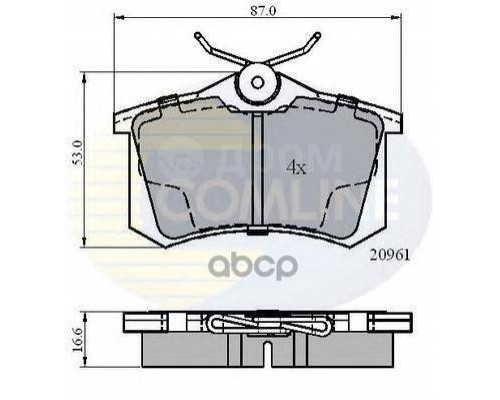КОЛОДКИ ТОРМОЗНЫЕ ADB0797 A4 1.8 -01,PEUGIOT 306/405 -97, RENAULT MEGANE                            
