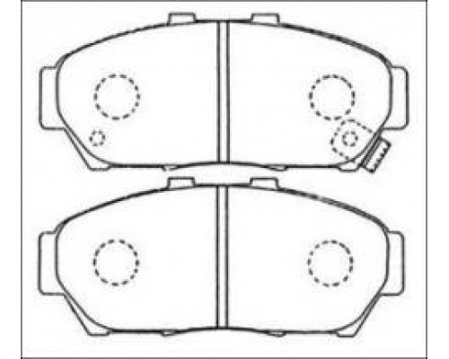КОЛОДКИ ТОРМОЗНЫЕ ADB31102 HONDA CIVIC D16Y 94-. INTEGRA 1.6-2.0 93-                                
