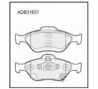 КОЛОДКИ ТОРМОЗНЫЕ ADB31637 TOYOTA YARIS 05-                                                         