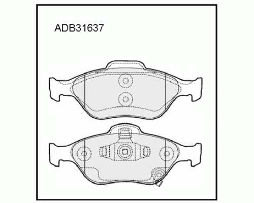 КОЛОДКИ ТОРМОЗНЫЕ ADB31637 TOYOTA YARIS 05-                                                         