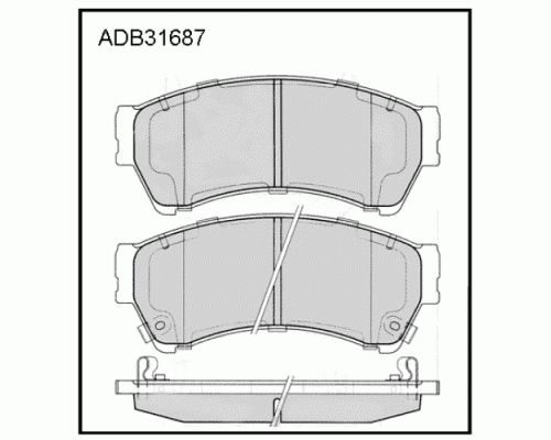 КОЛОДКИ ТОРМОЗНЫЕ ADB31687 MAZDA 6/ATENZA                                                           