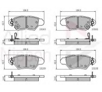 КОЛОДКИ ТОРМОЗНЫЕ ADB3750 OPEL                                                                      