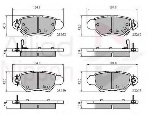 КОЛОДКИ ТОРМОЗНЫЕ ADB3750 OPEL                                                                      