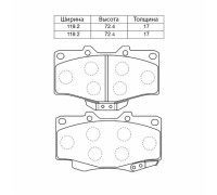 КОЛОДКИ ТОРМОЗНЫЕ D2082M TOYOTA 4RUNNER 2.4/3.0 -9                                                  