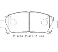 КОЛОДКИ ТОРМОЗНЫЕ D2108 TOYOTA AVENSIS T220                                                         