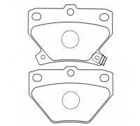 КОЛОДКИ ТОРМОЗНЫЕ D2204M TOYOTA COROLLA 1.4/1.6/1.8/2.0 ##E120/121/123 02-> Rr                      