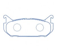 КОЛОДКИ ТОРМОЗНЫЕ D3083 ЗАДН. MAZDA 626                                                             