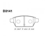 КОЛОДКИ ТОРМОЗНЫЕ D3141 MAZDA                                                                       