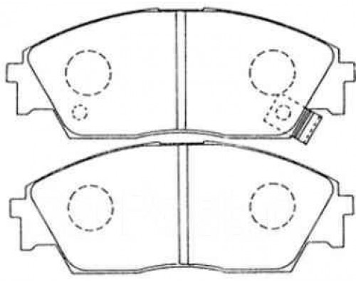 КОЛОДКИ ТОРМОЗНЫЕ D5039M ПЕРЕД. HONDA CIVIC                                                         